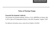 thumbnail of Meeting Change Notice