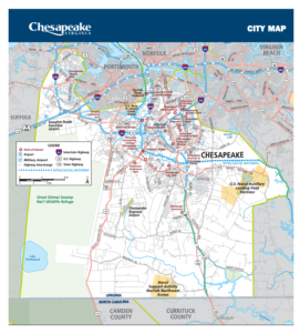 Chesapeake Virginia - City Map