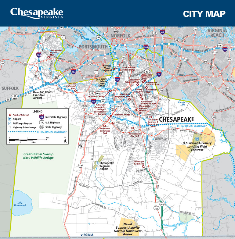 Chesapeake CITY MAP