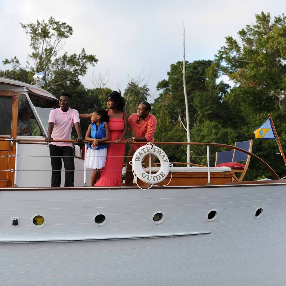 Family enjoying boat in Chesapeake, VA | Chesapeake Economic Development