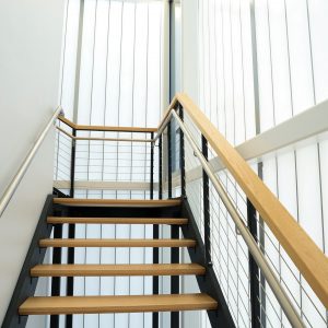 Oakbrooke Business & Technology Center Staircase | Chesapeake Economic Development | Properties