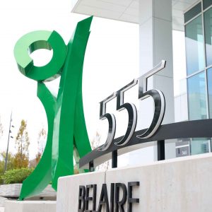 Modern Green Sculpture at Summit Pointe | Chesapeake Economic Development