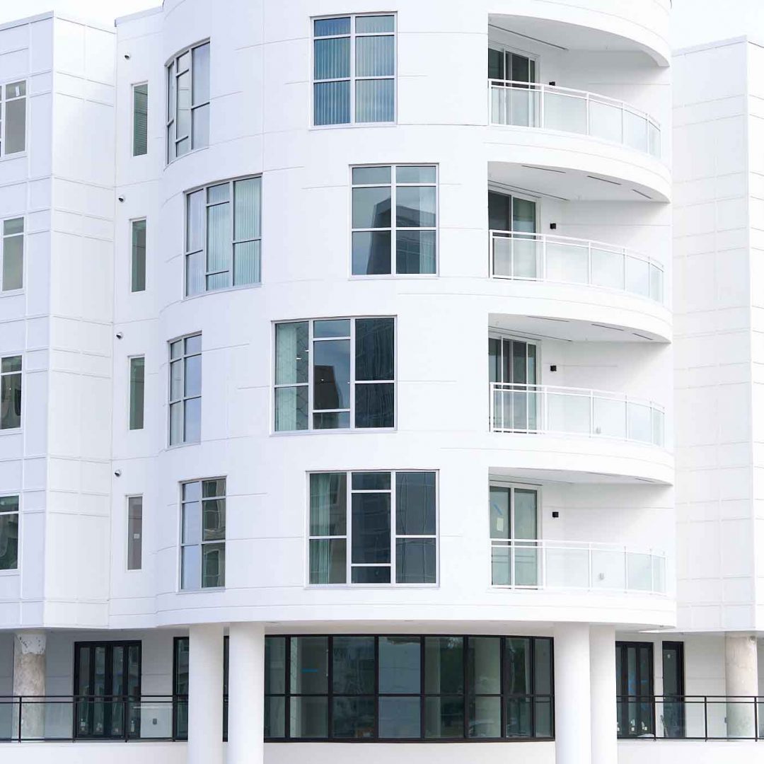 White Rounded Building at Summit Pointe | Chesapeake Economic Development
