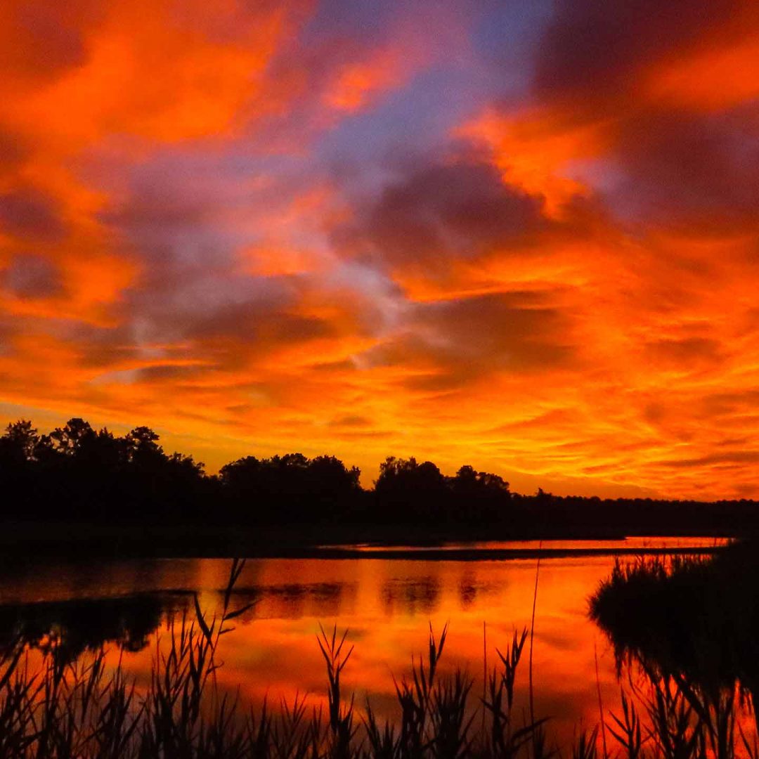 Great Bridge Battlefield Waterways Skies on Fire